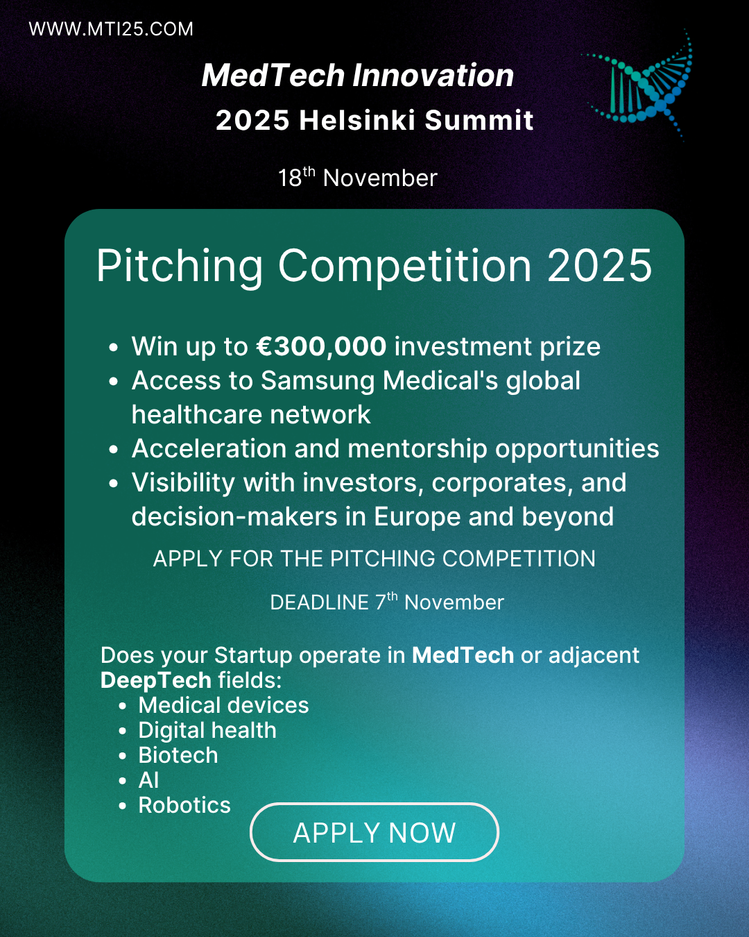 MTI25 Pitching Competition Pitching Competition 2025