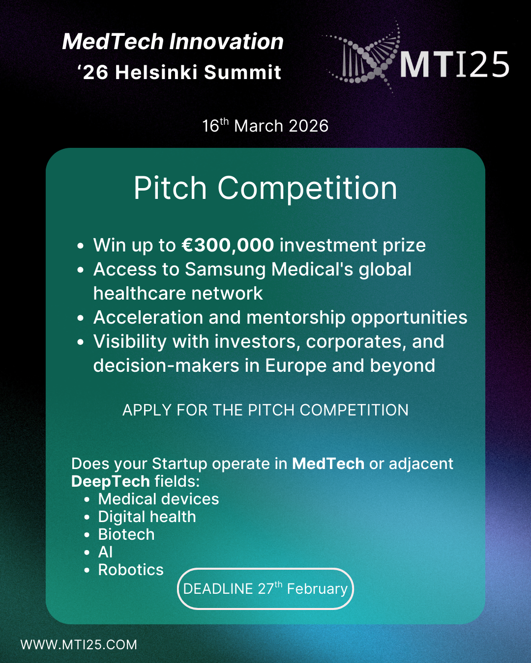 MTI25 Pitching Competition 2026
